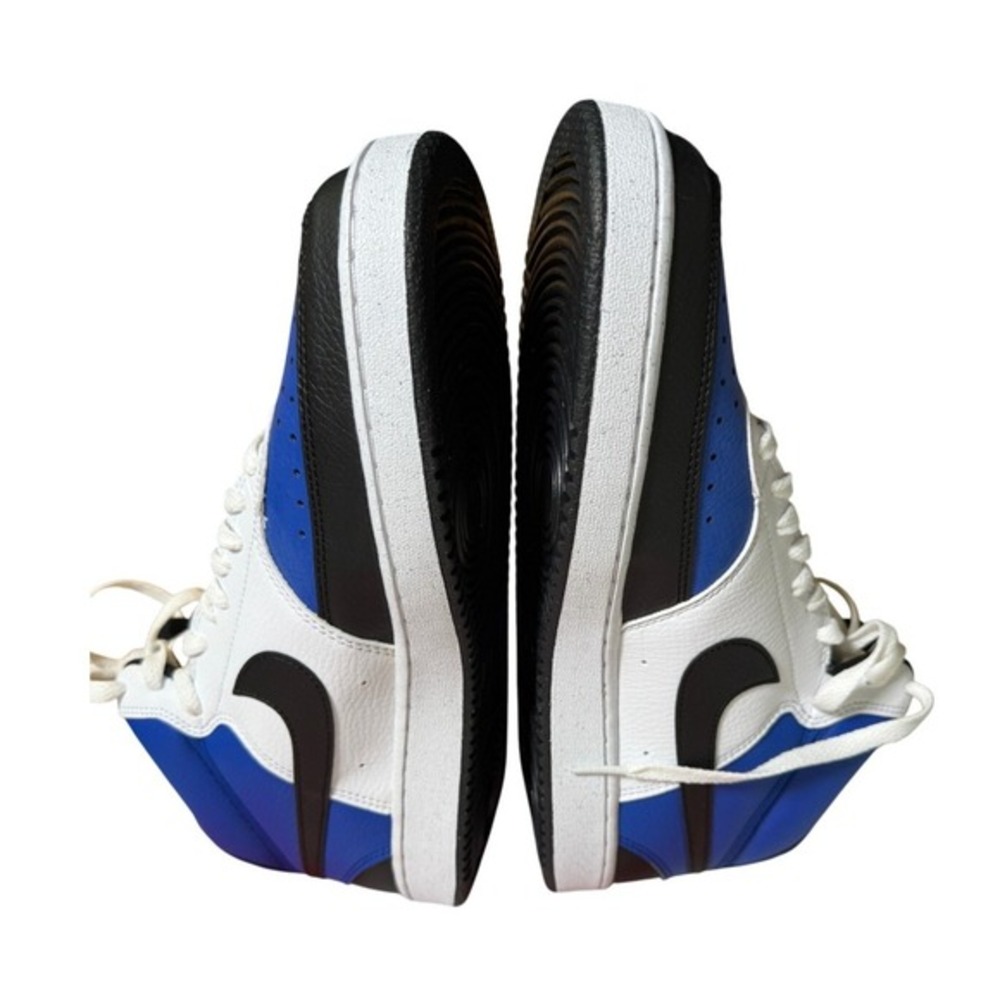 NEW Nike Court Vision Mid NN Mens 9 Sneakers Game Royal Black White‎ FQ8740-480 - Picture 13 of 14